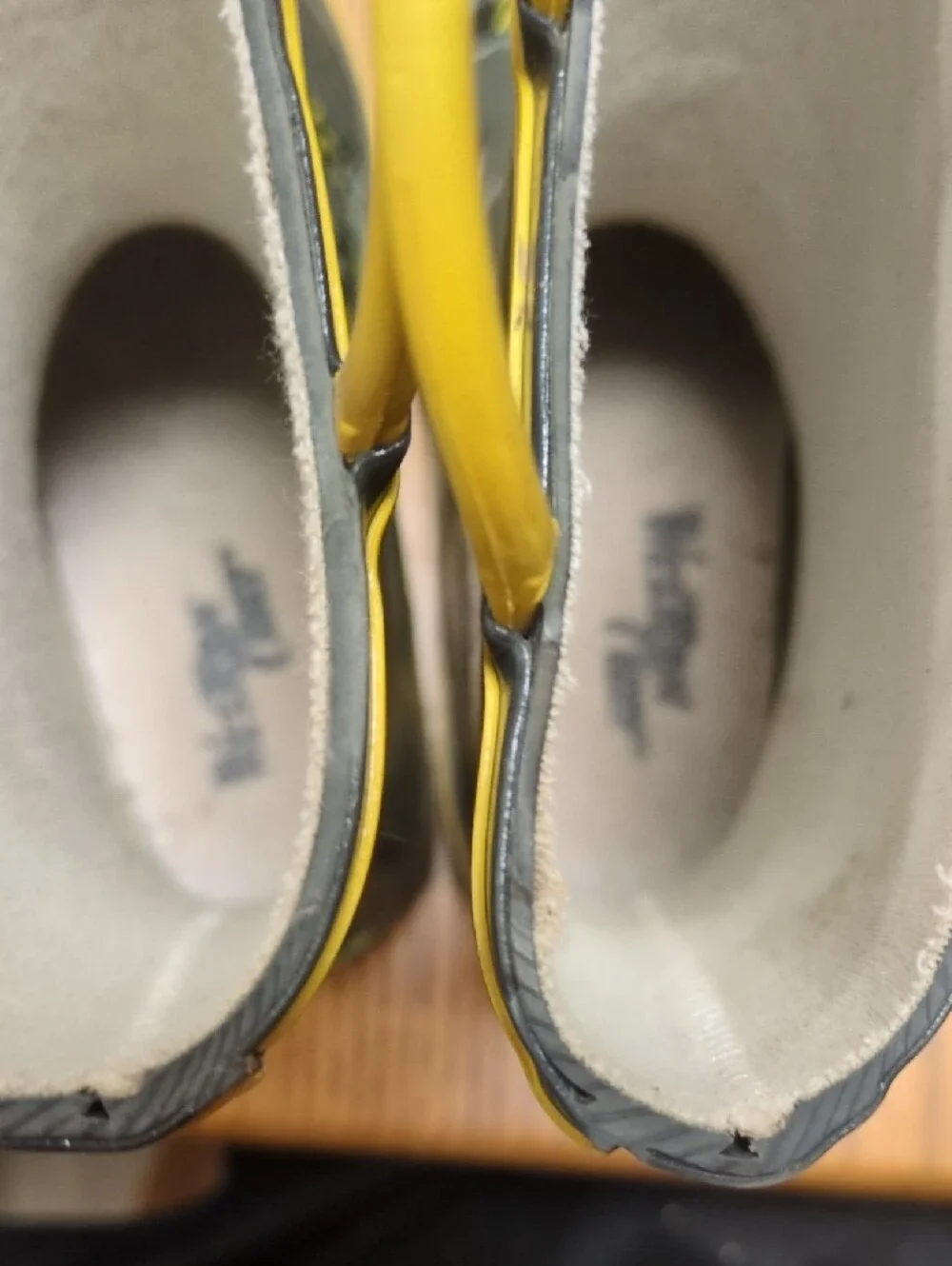 Western Chief Gray Rain Boots with Yellow Tractor Accents